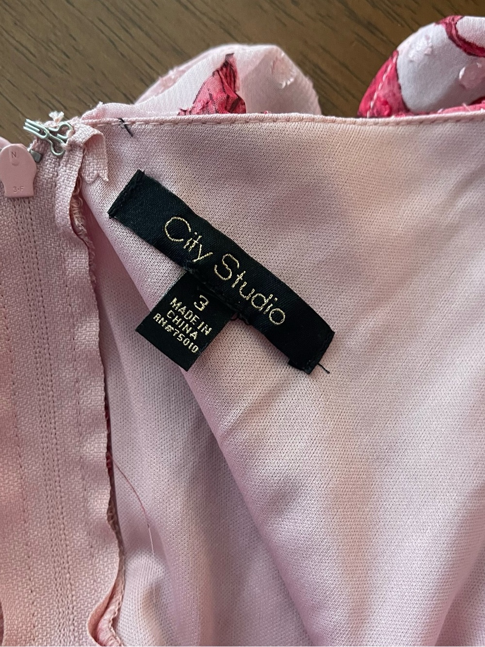 City Studio Pink Floral Ruffle Mini Dress - Picture 5 of 8